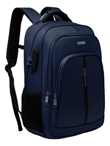 Mochila Notebook Antifurto Senha Ate 15 Pol Grande Imperm. 