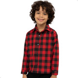 Camisa Xadrez Cowboy Blusa Infantil Menino Menina 1 Ao 10