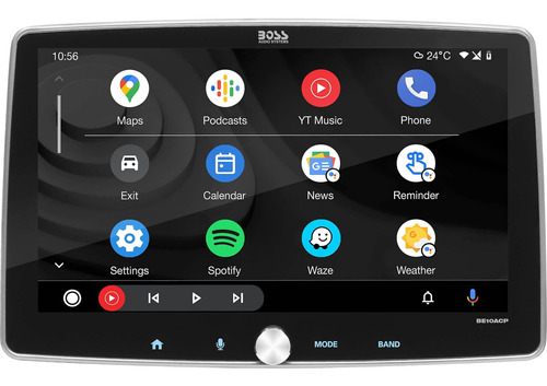 Pantalla 10 Pulgadas Boss 1 Din Android Carplay Bluetooth