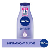 Loção Hidratante Nivea Soft Milk Hidratação Profunda 200ml