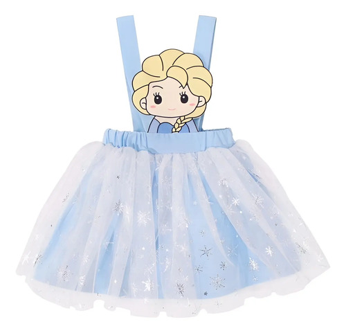 Vestido Para Niña Personaje Elsa Princesas Disney **frozen**