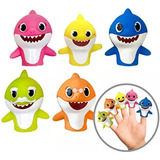 Baby Shark Pinkfong Didactic Finger Puppets 5 Tubarões