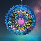 Mandala Fonmy Solar Wind Spinner, Decoración Navideña Con Fo