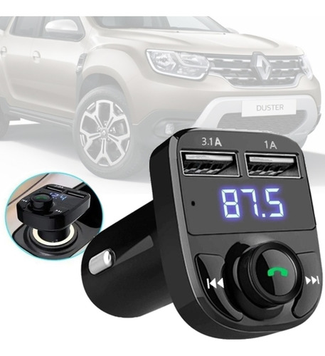 Adaptador Bluetooth Conversor Fm Universal Renault Duster