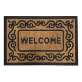 Felpudo Alfombra Entrada Coco Yutegoma Welcome 60x40cm