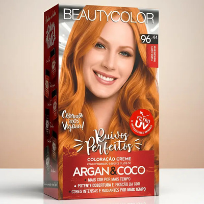 Kit Tintura Beautycolor Coloração Creme Tom 96.44 Ruivo Claro Indecifrável | MercadoLivre