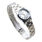 Relógio Casio Feminino Prateado Ltp-v001d-7budf