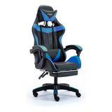 Silla Gamer Pc - Psp - Xbox Negra Azul