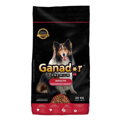 Alimento Ganador Premium para perro Ganador Premium para perro adulto de raza mediana y grande de 20 kg | Envío gratis