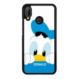 Funda Protector Para Huawei Pato Donald Azul Blanco Disne