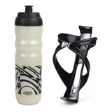 Squeeze Garrafinha Caramanhola/ Bike/academia 500ml +suporte Cor Branca