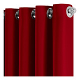 Cortina Blackout Em Tecido Para Sala E Quarto 3 00 X 2 50 Cor Vermelho