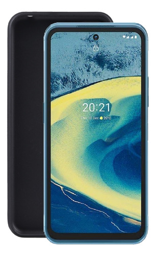 Funda De Teléfono Tpu Negra Esmerilada Para Nokia Xr20