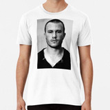 Remera Heath Ledger Blanco Y Negro En Fondo Negro Algodon Pr