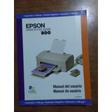 Manual Epson Stylus Color 800 Impresora