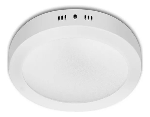 Panel Plafon Blanco Led 18w Base Circular Techo Aluminio