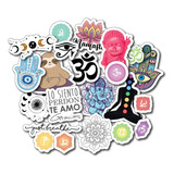  Stickers Calcos Yoga Meditacion Namaste  X22 Termo Compu