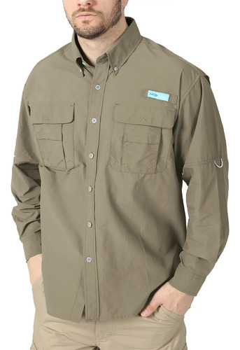 Camisas Impermeable Upf 50+ Casual Manga Larga Pesca Hombre | Meses sin interés