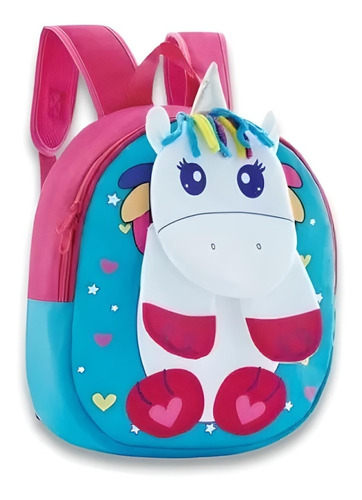 Mochila De Costas Infantil Fuseco Bichinhos Animal Divertido