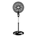 Ventilador De Pé Mondial Nvt-40c-8p Turbo Preto Com 8 Pás Cor  Prata De  Polipropileno, 40 cm De Diâmetro 220 v