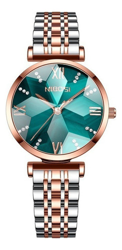 Relógio De Quartzo Inoxidável De Moda Nibosi 2529 Para Mulhe