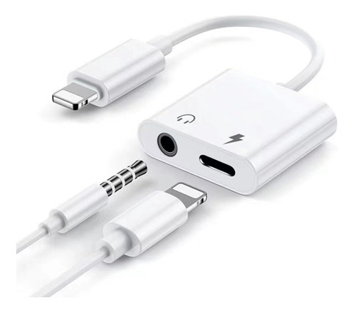 Adaptador Fone Ouvido P/ iPhone 11 Xs Xr 8 7 Recarrega