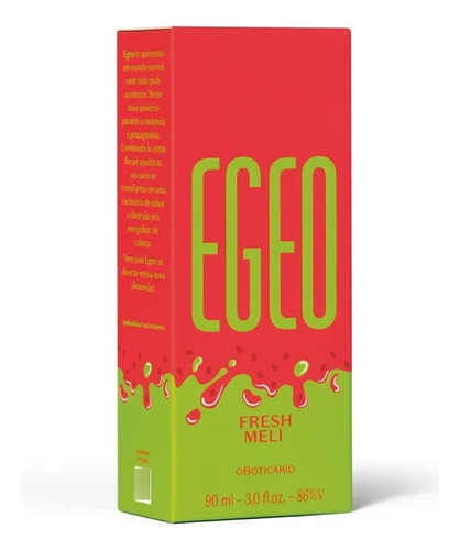 Egeo Fresh Meli Desodorante Colônia 90ml O Boticário Melancia