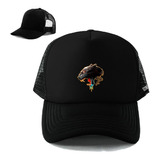 Gorra Con Malla Pantera Cadenas Rugido Animal Inp Phg