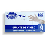 Guante Vinilo S/polvo Transp S Virutex Pro