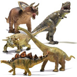 Juego De 5 Dinosaurios Jumbo Jurassic De Prextex, Paquete De