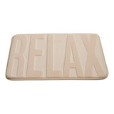 Alfombra De Baño Memory Foam Relax Color Natural