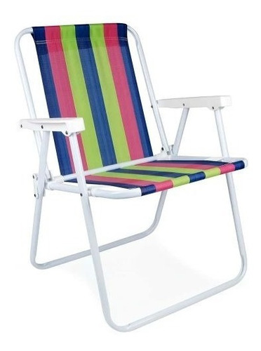 Silla Playera Sillon Mor Plegable De Aluminio