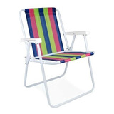 Silla Playera Sillon Mor Plegable De Aluminio