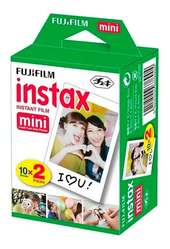 Papel Filme Para Instax Mini 7, 8, 9, 11 -  Pack 20 Fotos 