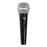 Microfone Shure Sv Sv 100 Dinâmico Cardioide Cor Preto