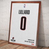 Nba Damian Lillard Portland Poster Camiseta Enmarcado