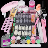 Kit Para Uñas Acrilicas With Monomer + Lámpara+ Kit Manicure