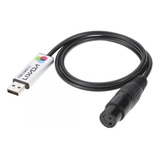 Controlador De Interfaz De Computadora Con Cable Usb Dmx512