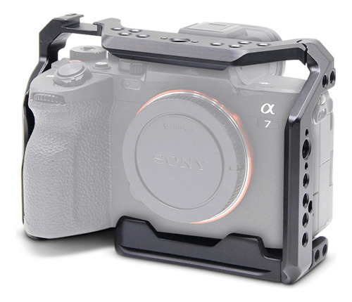 Gaiola Cage Mamen Ccs-a7+ Para Câmera Sony A7riv, A7rv, A7s3 Cor Preto