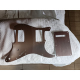 Escudo Stratocaster Hh Em Metal - Aço Inox + Tampa Traseira