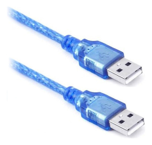 Cable Extensor Usb Macho A Usb Macho 1.5 Metros Con Filtro Color Azul