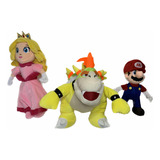 Peluches De Mario Bros, Princesa Peach Y Browser Set 3 Pieza