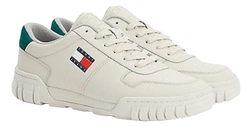 Tenis De Hombre Tommy Hilfiger 1068 Retro Leather Cupsole 