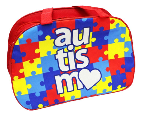 Bolsa Para Troca De Roupa Infantil Autismo Puzzle Vnml