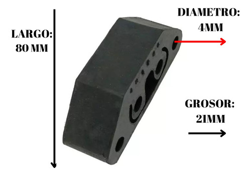 Goma Sostn Tubo De Escape Para Fiat Siena Foto 2