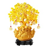 Árvore Do Dinheiro Planta De Cristal Interior Bonsai Dourado