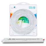 5m Mangueira Led Neon 7w Branco Quente 2700k + 2 Fontes 5a