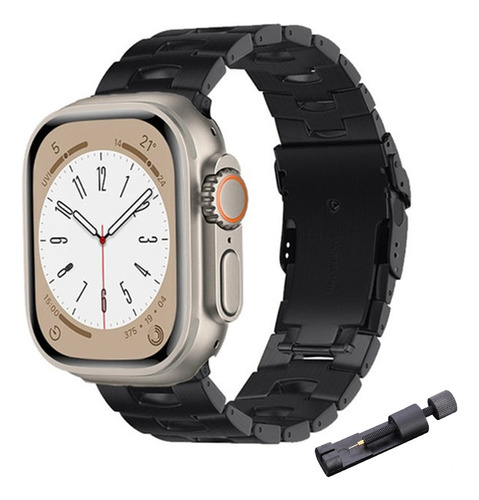 Correa Para Apple Watch Acero Titanio Premium 38mm-49mm