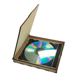 5 Cajas Porta Estuches Para Cd O Dvd En Mdf