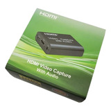Capturadora De Video Streaming Usb Hdmi 4k 2k Consola Xbox 